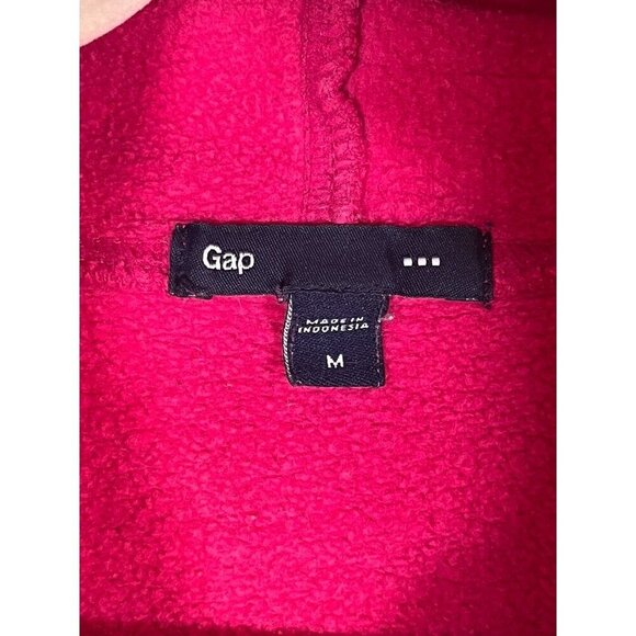 Retro Hoodie Sweatshirt Gap Pink M Preppy Classic Chic Y2K Grunge Neutral 90s - Picture 2 of 9